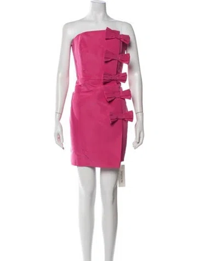 Pre-owned Alexia Maria Silk Mini Dress W/ Tags In Pink