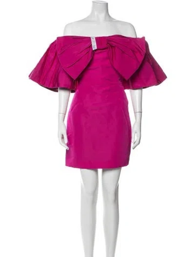 Pre-owned Alexia Maria Silk Mini Dress W/ Tags In Pink