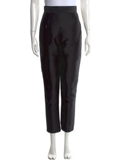 Pre-owned Alexia Maria Silk Straight Leg Pants W/ Tags In Black