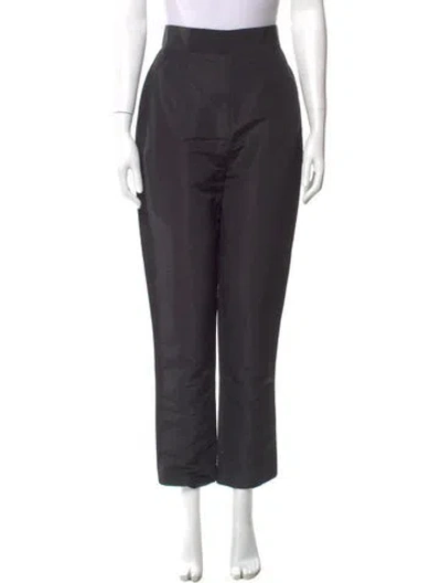 Pre-owned Alexia Maria Silk Straight Leg Pants W/ Tags In Gray