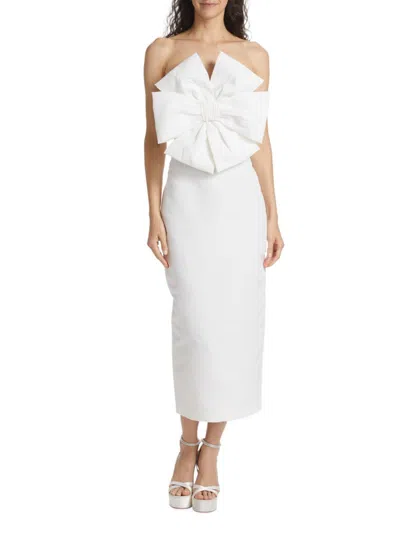 Alexia Maria Women's Eva Strapless Silk Midi-dress