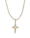 Alexie Of Athens Filled 3-4mm Pearl Cz Necklace