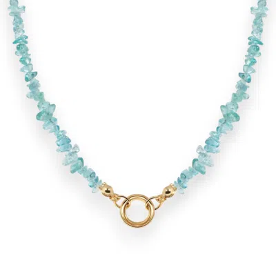 Alexie Of Athens Women's Blue Milla Beaded Connector Necklace
