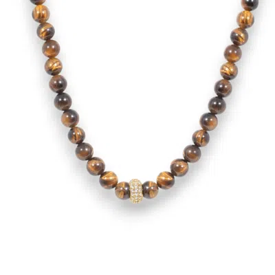 Alexie Of Athens Women's Brown Ember Guardian Bead Necklace