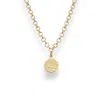 Alexie Of Athens Women's Gold Aquarius Zodiac Mini Medallion Chain Necklace