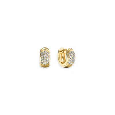 Alexie Of Athens Women's Gold Astra Pave Cartilage Huggie