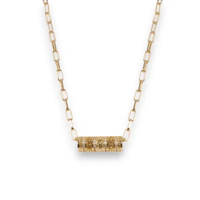 Alexie Of Athens Women's Gold Athena Infinity Bead Necklace