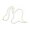 Alexie Of Athens Women's Gold / Blue Isla Reversible Turquoise Belly Chain