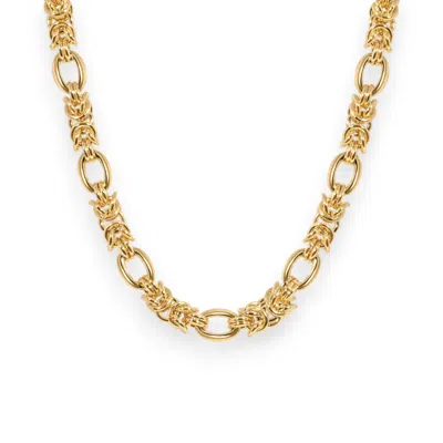 Alexie Of Athens Women's Gold Chunky Byzantine Chain Necklace