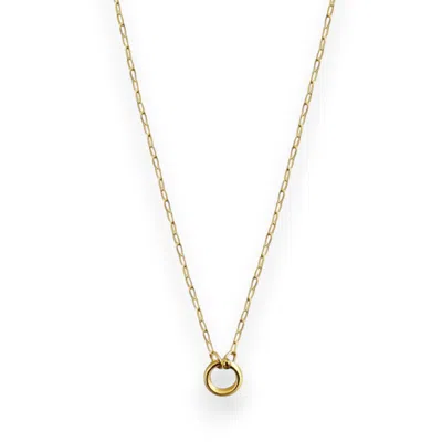 Alexie Of Athens Women's Gold Dainty Paperclip Charm Chain