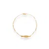 Alexie Of Athens Women's Gold Flow Fish Chain Bracelet
