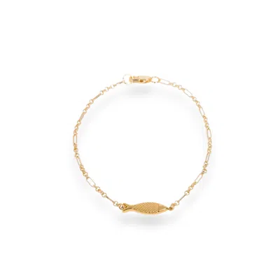 Alexie Of Athens Women's Gold Flow Fish Chain Bracelet