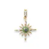 Alexie Of Athens Women's Gold / Green / Blue Anywhere Clip On North Star Charm