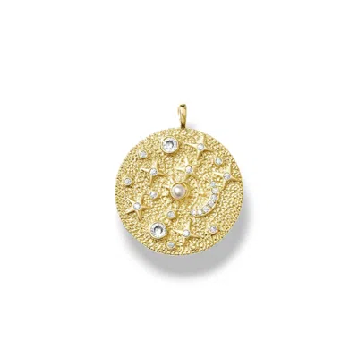 Alexie Of Athens Women's Gold Haven Celestial Medallion