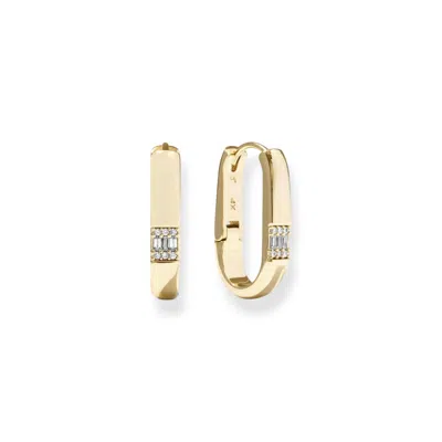 Alexie Of Athens Women's Gold Lyra Baguette Link Hoops