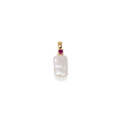Alexie Of Athens Women's Gold / Pink / Purple Wisdom Pearl Charm