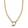 Alexie Of Athens Women's Gold Portal Carabiner Charm Chain In Gold