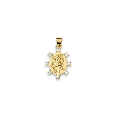 Alexie Of Athens Women's Gold Prosper Sparkling Goddess Medallion