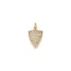 Alexie Of Athens Women's Gold Radiant Guardian Shield Charm
