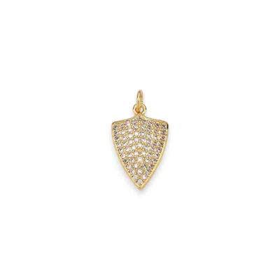 Alexie Of Athens Women's Gold Radiant Guardian Shield Charm