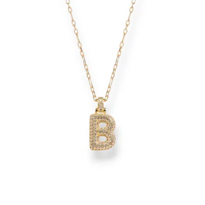 Alexie Of Athens Women's Gold Retro Letter Necklace