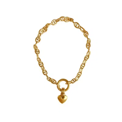 Alexie Of Athens Women's Gold Rhea Heart Anklet