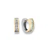 Alexie Of Athens Women's Gold / Silver Duo Baguette Hoops