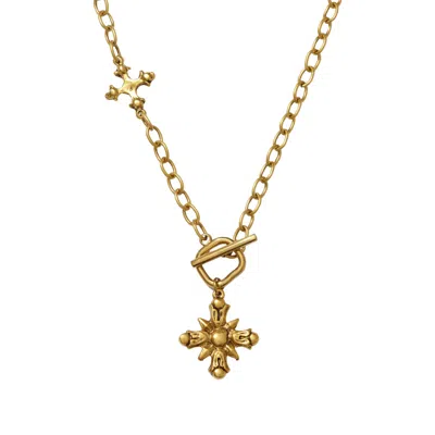 Alexie Of Athens Women's Gold Solis Antique Toggle Necklace