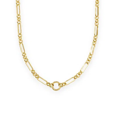 Alexie Of Athens Women's Gold Tria Charm Chain Necklace