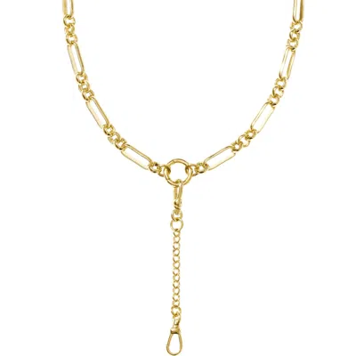 Alexie Of Athens Women's Gold Tria Convertible Charm Chain Lariat