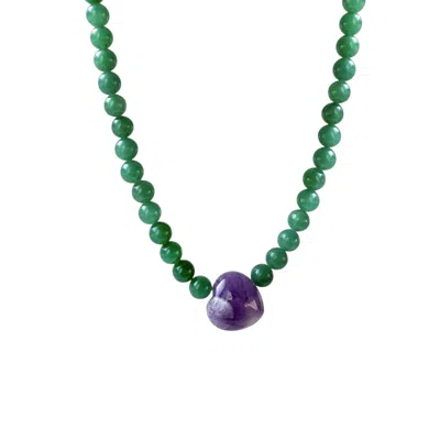 Alexie Of Athens Women's Green Callisto Lucky Heart Strand