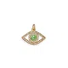 Alexie Of Athens Women's Green Envy Opal Mosaic Evil Eye Charm