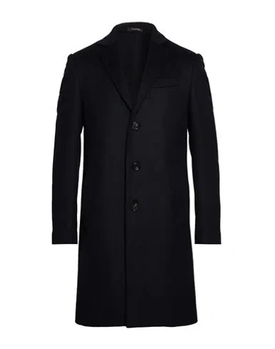 Alexingh Man Coat Midnight Blue Size 44 Wool, Polyester, Cashmere
