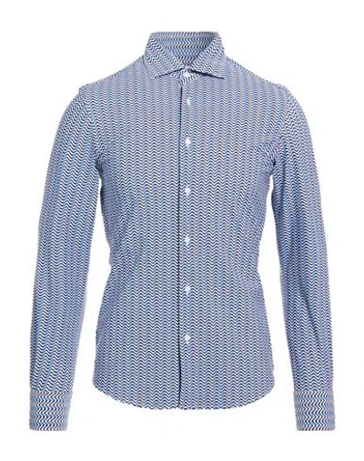 Alexingh Man Shirt Blue Size 15 ½ Polyamide, Elastane