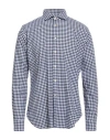 Alexingh Man Shirt Blue Size 17 Cotton In Blue