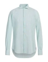 Alexingh Man Shirt Light Green Size 19 Cotton, Elastane