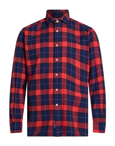 Alexingh Man Shirt Red Size 15 ¾ Cotton