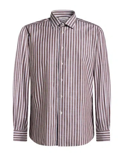 Alexingh Man Shirt Taupe Size 16 Cotton In Gray