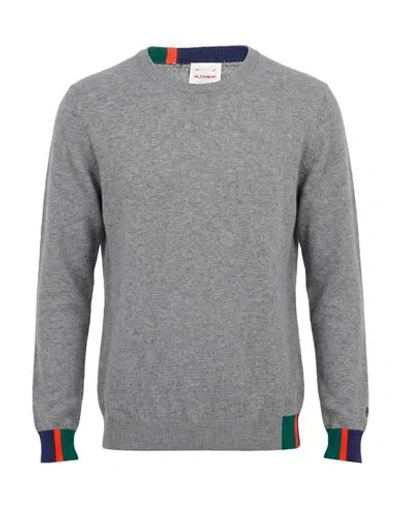 Alexingh Man Sweater Grey Size Xl Polyamide, Wool, Viscose, Cashmere