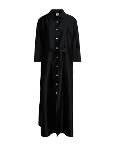 Alexingh Woman Midi Dress Black Size 12 Polyester