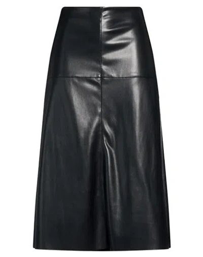 Alexingh Woman Midi Skirt Black Size M Polyester, Polyurethane