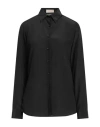 Alexingh Woman Shirt Black Size 10 Silk In Black