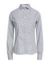 Alexingh Woman Shirt Blue Size 12 Cotton, Elastane In Blue