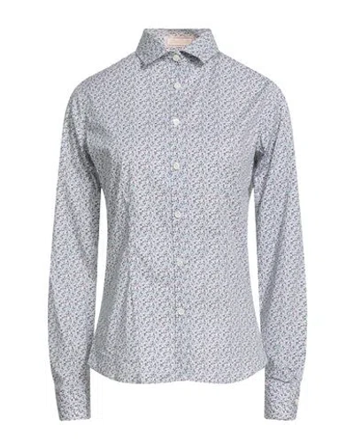 Alexingh Woman Shirt Blue Size 12 Cotton, Elastane