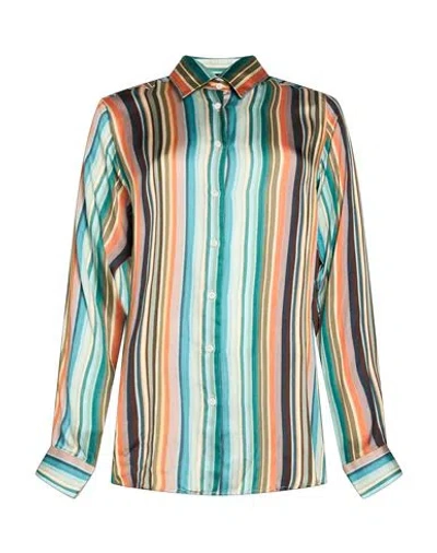 Alexingh Woman Shirt Green Size 8 Viscose