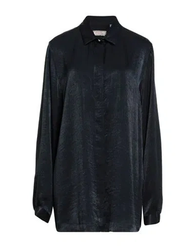 Alexingh Woman Shirt Navy Size L Polyester In Blue