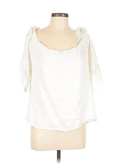 Pre-owned Alexis 3/4 Sleeve Blouse In White