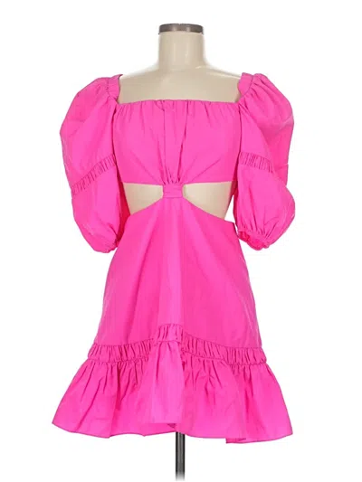 Pre-owned Alexis 3/4 Sleeve Top Pink Strapless Neckline Tops