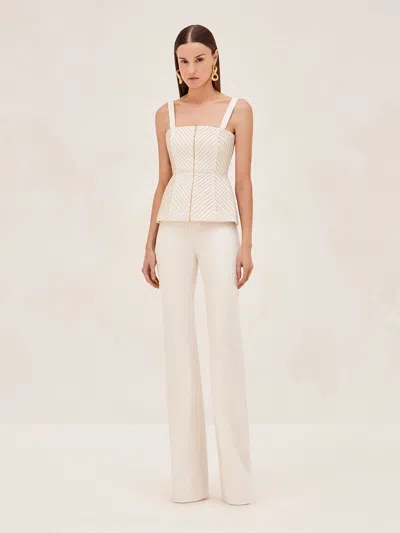 Alexis Adin Pant In White