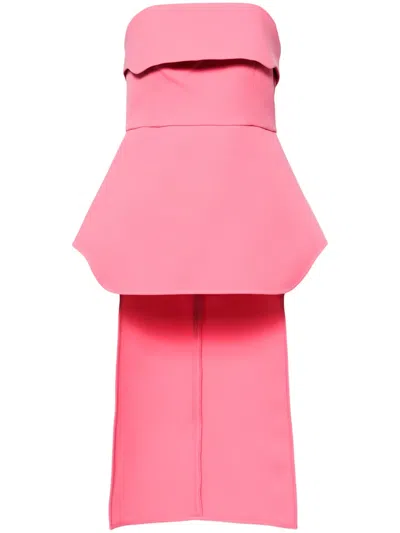 Alexis Akera Strapless Asymmetric Top In 粉色